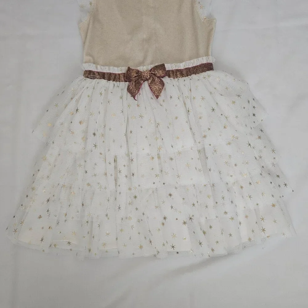 American Girl Velour Top Tulle Tiered Skirt All That Glitters Party Dress Sz 10